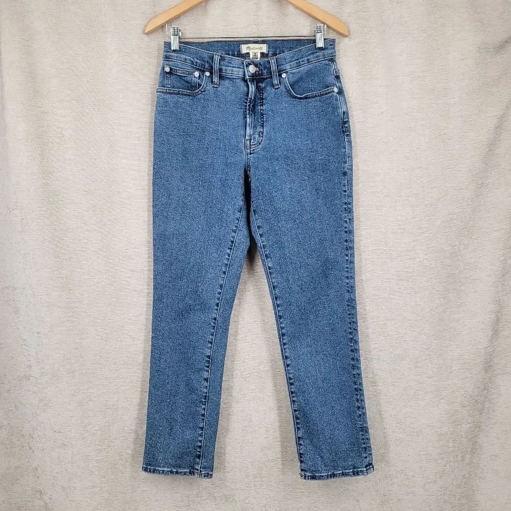 Madewell The Mid Rise Perfect Vintage Jean Denim Blue Jeans - Picture 2 of 10